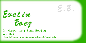 evelin bocz business card